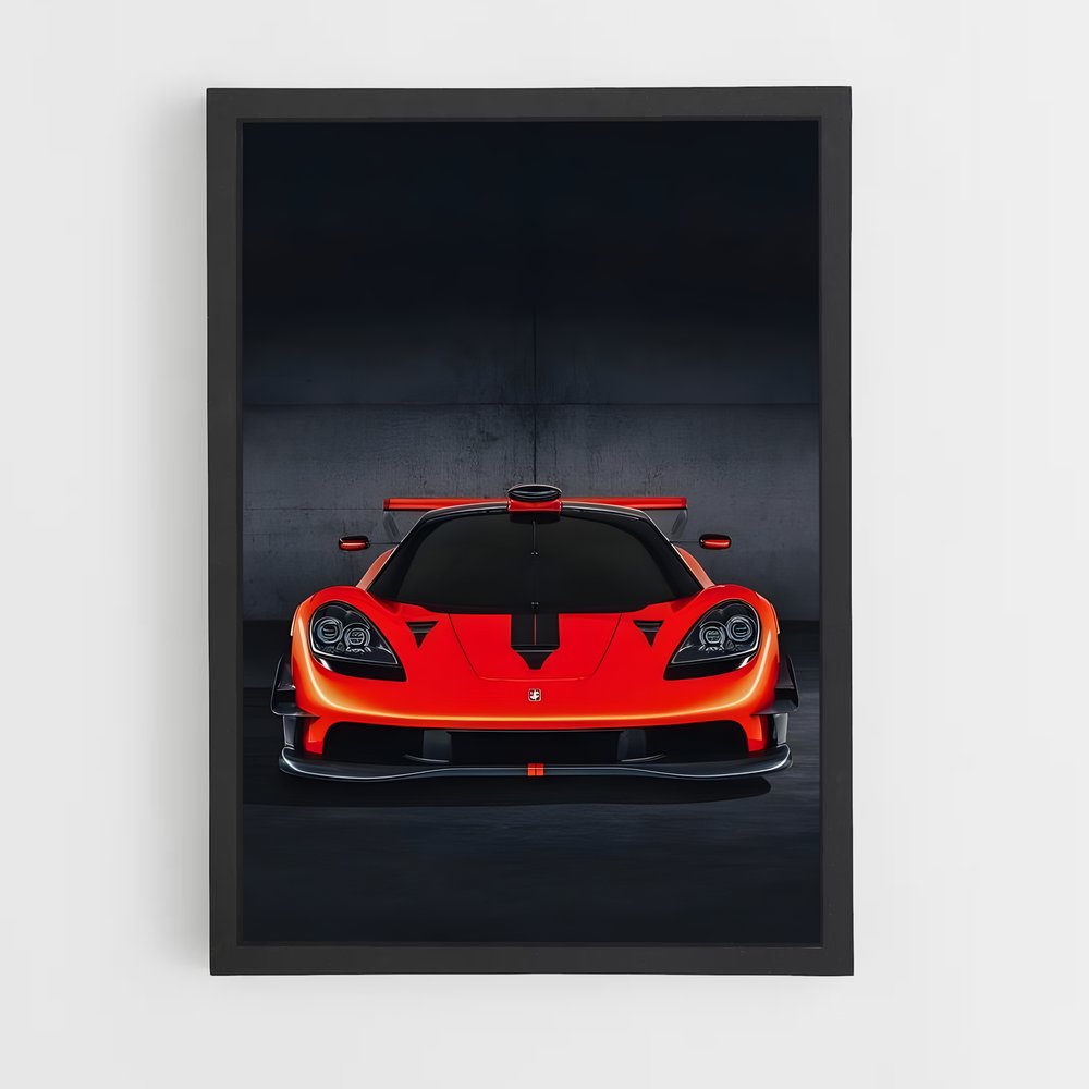 Poster McLaren Rouge Éclat – affiche Gordon Murray (vue 2)